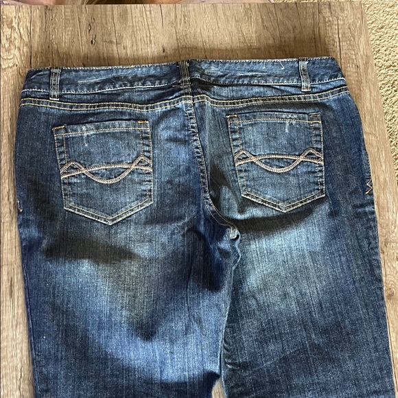 Mossimo Supply Co. Blue Flare Jeans - Picture 7 of 9